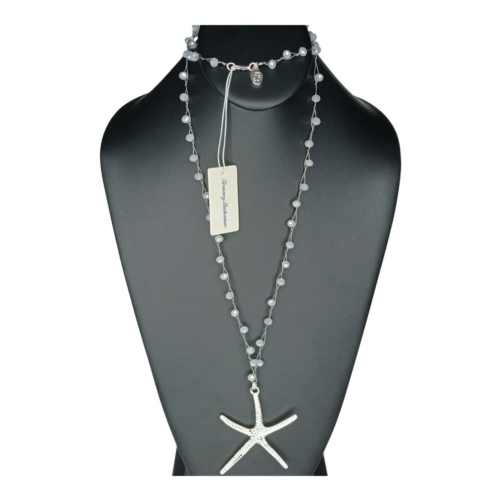 Tommy Bahama Starfish Treasure Pendant Necklace – Silver Tone – NWT